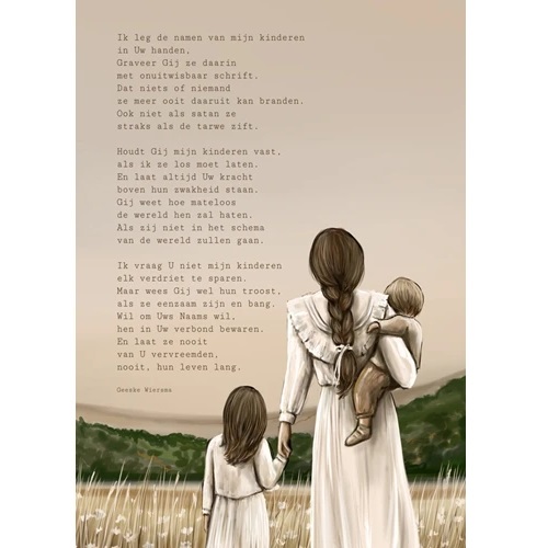 A5 Poster - Gebed voor mijn kinderen