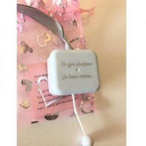 Muziekdoosje roze: Ik ga slapen, ik ben moe ...