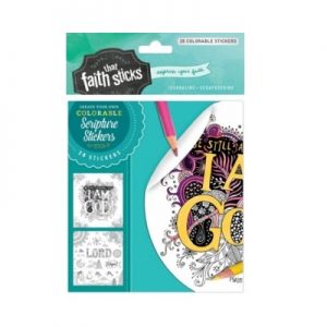 Kleurbare stickers psalm 46:10