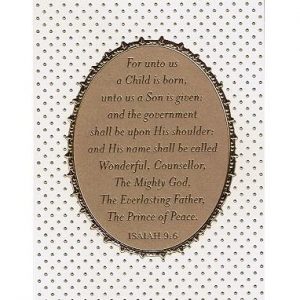 Kaart - For unto us a Child is born