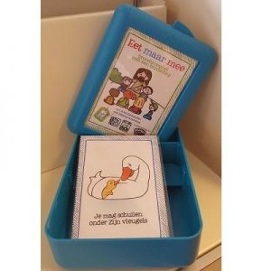 Lunchbox met een boodschap - blauw