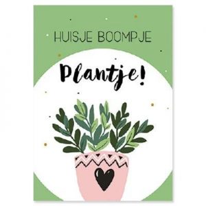 A4 Poster - Huisje Boompje Plantje