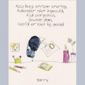 Kadokaartje - Sorry
