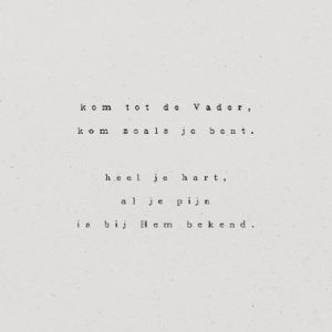 Kaart – Kom tot de Vader - opwekking 599