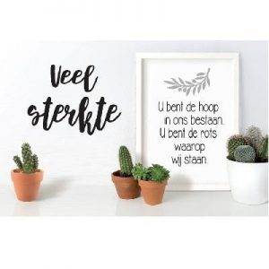 Wenskaart - Veel Sterkte