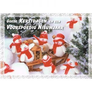 Map Enkele Kaart - Goede Kerstdagen en een Voorspoedig Nieuwjaar
