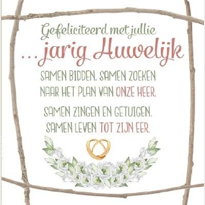 Wenskaart Gefeliciteerd Met Jullie Jarig Huwelijk Goodbookshopgoodbookshop