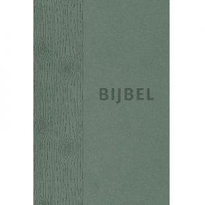 Bijbel HSV - groen leer met duimgrepen