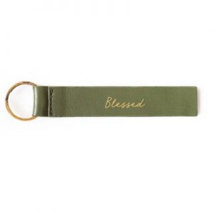 Sleutelhanger - Blessed - leer