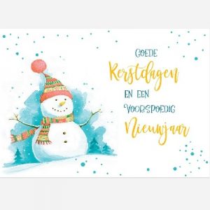 Map Prentbriefkaart Goede Kerstdagen en een Voorspoedig Nieuwjaar