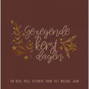 Enkele kaart met envelop -  Gezegende kerstdagen
