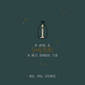 Enkele kaart met envelop -  Ik wens je Gods licht