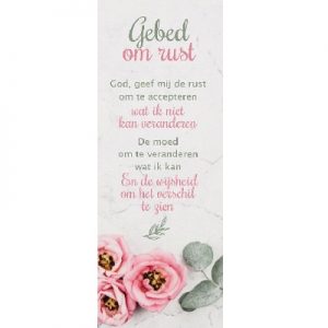 Boekenlegger - Gebed om rust
