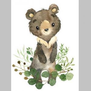 Schilderen op nummer: Beertje 40 x 50