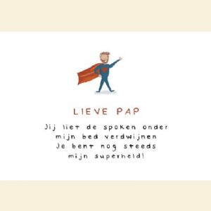 Enkele kaart met envelop - Lieve pap