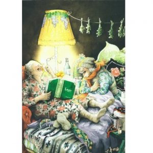 Prentbriefkaart - Aunties: Moppenboek 😅