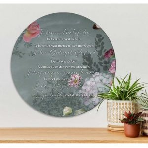 Muurcirkel Gods geliefde kind  - 30 cm