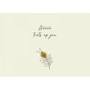 Enkele kaart - Zóóóóó trots op jou