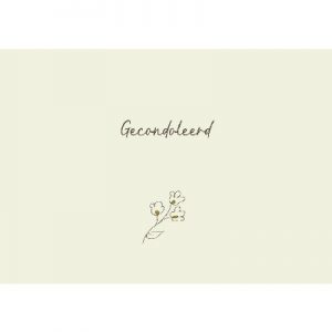 Enkele kaart - Gecondoleerd