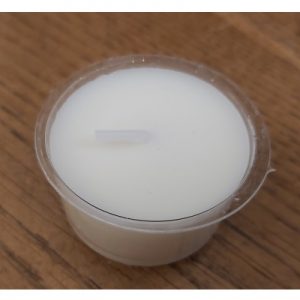 Waxinelichtje voor leren waxinelichtjeshouder