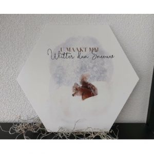 Muurcirkel honingraat - U maakt mij witter dan sneeuw