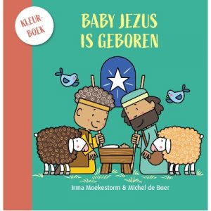 Baby Jezus is geboren - kleurboek