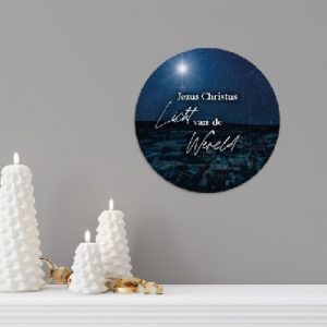 Kerstcirkel -  Jezus Christus, Licht van de Wereld - 21 cm