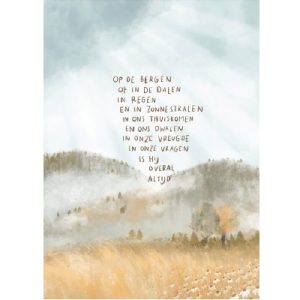 Enkele kaart - Op de bergen of in de dalen