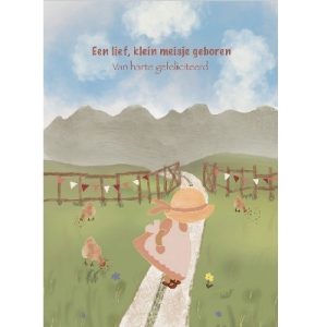 Enkele kaart -  Een lief, klein meisje geboren