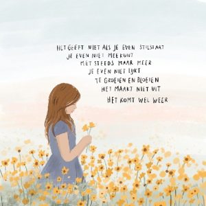 Enkele kaart - Het geeft niet als je even stilstaat