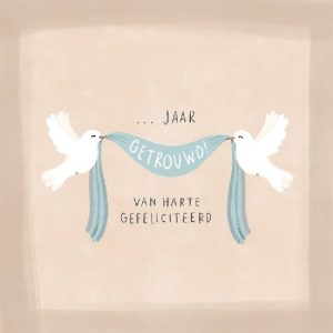 Enkele kaart -  ... jaar getrouwd!