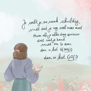 Enkele kaart - Je voelt je vaak zo schuldig