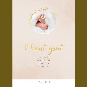 Enkele kaart - Gefeliciteerd met jullie wonder