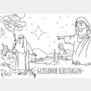 Kleurkaart Gezegende Kerstdagen