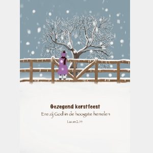 Enkele Kaart - Gezegend kerstfeest