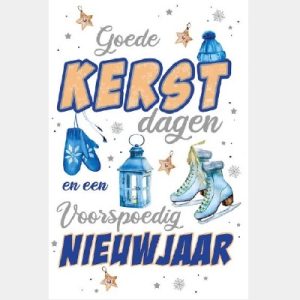 Doos kerstkaarten 8 stuks - Goede Kerstdagen en een Voorspoedig Nieuwjaar
