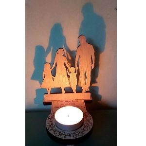 Shadowlight - Gezin met 2 kinderen