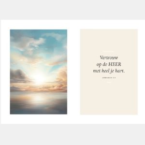 A5 Poster set - Vertrouw op de HEER met heel je hart.