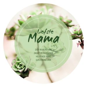 Muurcirkel - Liefste mama - 25 cm