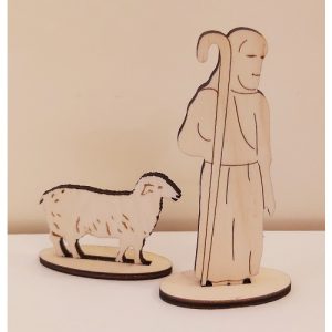 Houfiguur - Psalm 23 vers 3 uitgebeeld