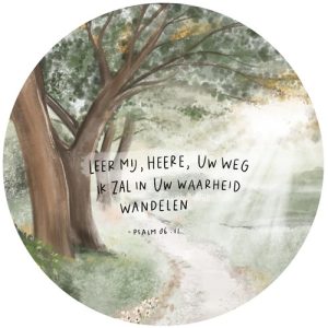 Muurcirkel - Leer mij, HEERE, Uw weg - 25 cm