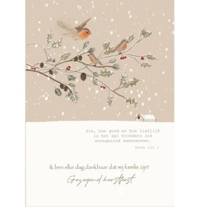 Enkele Kaart - Gezegend kerstfeest