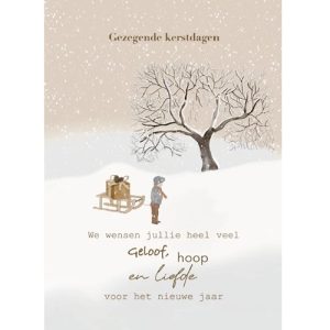 Enkele Kaart - Gezegende kerstdagen