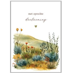 Wenskaart - met oprechte deelneming