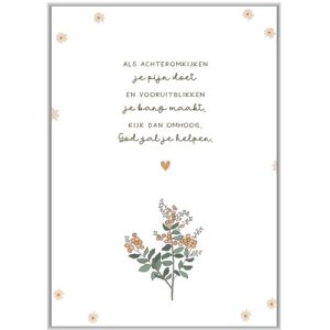 Wenskaart - Als achteromkijken...