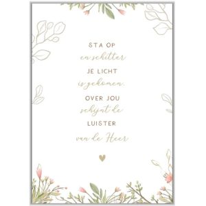 Wenskaart - Sta op en schitter