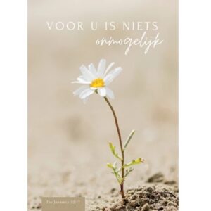 Enkele kaart - Voor U is niets onmogelijk