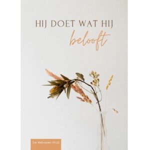 Enkele kaart - Hij doet wat Hij belooft