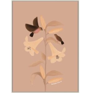 Enkele kaart - Lelies en musjes