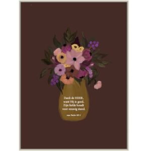 Enkele kaart - Dank de HEER, want Hij is goed,